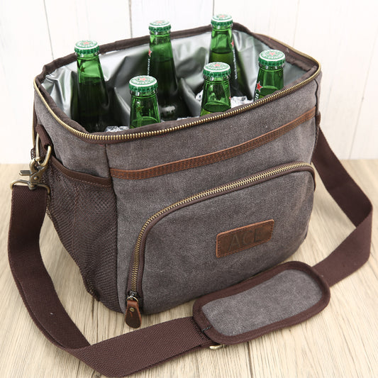 Personalized Insulated Cooler Bag, Removable Padded Divider Cooler Bag