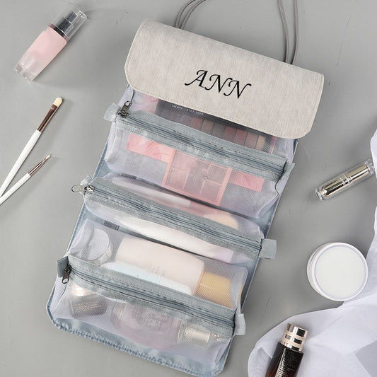 Personalized Makeup Bag, Travel Cosmetic Bags for Women